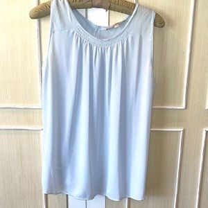Loft shell top sheer sleeveless size L